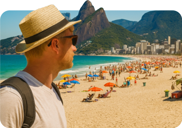 Imagem panorâmica do Rio de Janeiro
